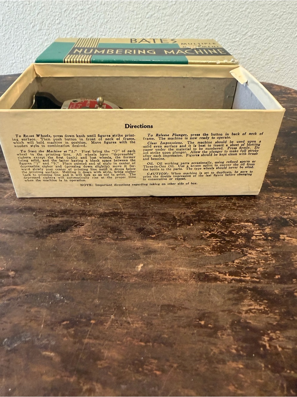 Numbering Machine Box - Picture 3 of 12